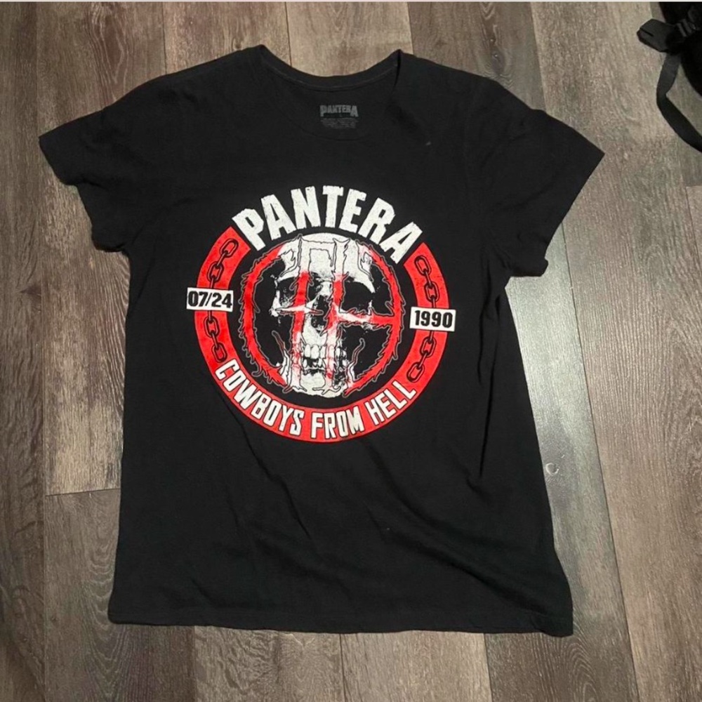 pantera shirt size large vintage band tee